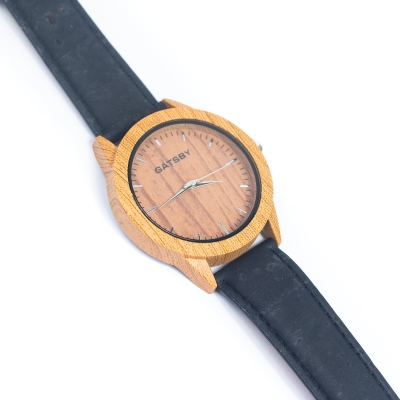 Cork Watch Set - Two Color Watch Strap - Unisex Cork Fashion Watch WA-286-BOX(with box)