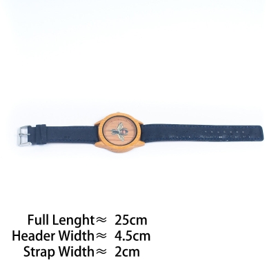 Cork Watch Set - Two Color Watch Strap - Unisex Cork Fashion Watch WA-328-BOX(with box)