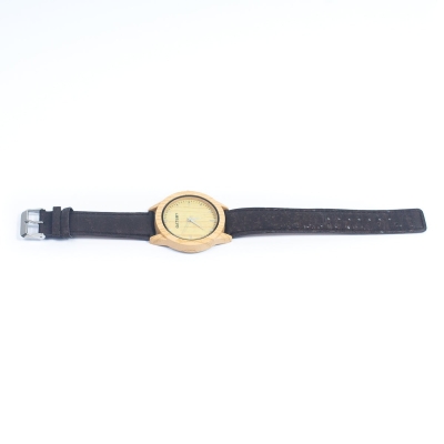 Cork Watch Set - Two Color Watch Strap - Unisex Cork Fashion Watch WA-329-BOX(with box)