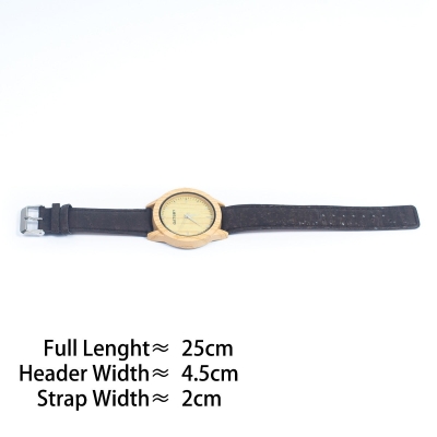 Cork Watch Set - Two Color Watch Strap - Unisex Cork Fashion Watch WA-329-BOX(with box)