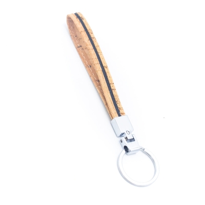 cork handmade keychain  I-023-6