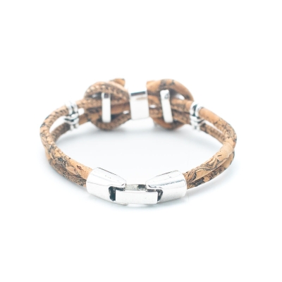 Bracciale in sughero con papillon BR-518-MIX-5