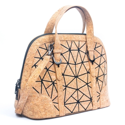 Geometric Cork Handbag for Women BAG-2262