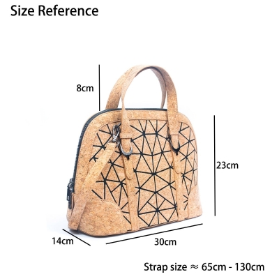 Geometric Cork Handbag for Women BAG-2262