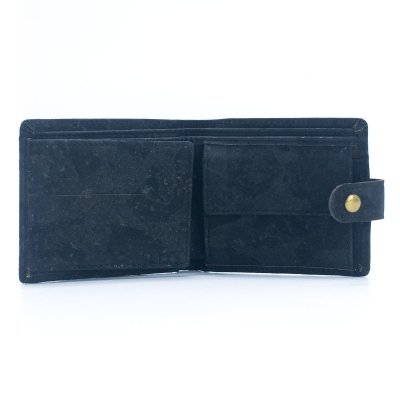 Sleek Bifold Cork Wallet with Snap Button BAG-2270-WALLET