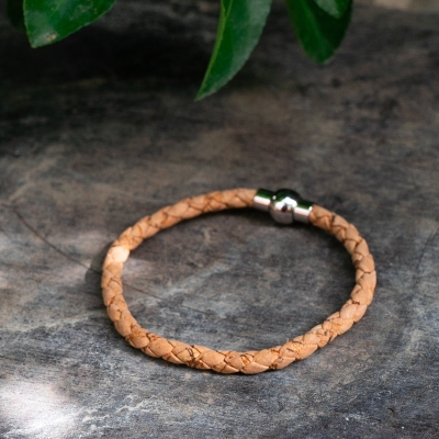 Colored cork thread Handmade Women's Cork Bracelet BR-500-MIX-7