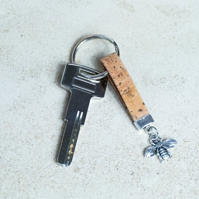 cork handmade  keychain  I-026-MIX-10