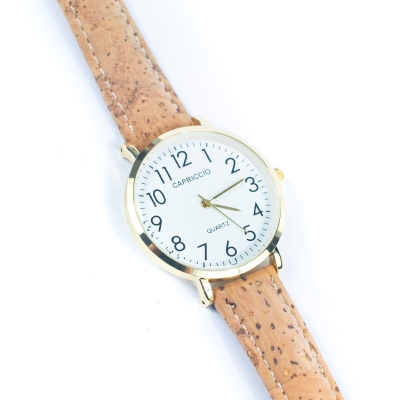 Natural Cork watch women fashion Watch WA-405（with random box）