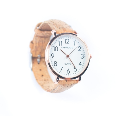 Natural Cork watch women fashion Watch WA-407（with random box）