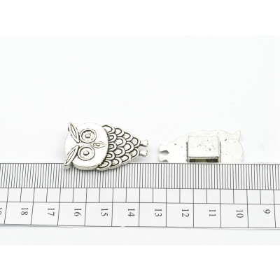 10pcs For 10mm flat leather Antique Silver OWL Slider jewelry supplies jewelry finding D-1-10-109