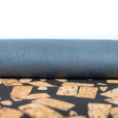 Cork Fabric Blended with Coffee Beans - Natural Cork Material COF-364-B