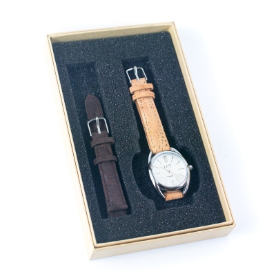 Natural Cork watch ladies fashion Watch WA-415-A/B（with box）