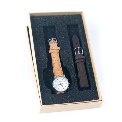 Natural Cork watch ladies fashion Watch WA-416-BOX-A/B（with box）